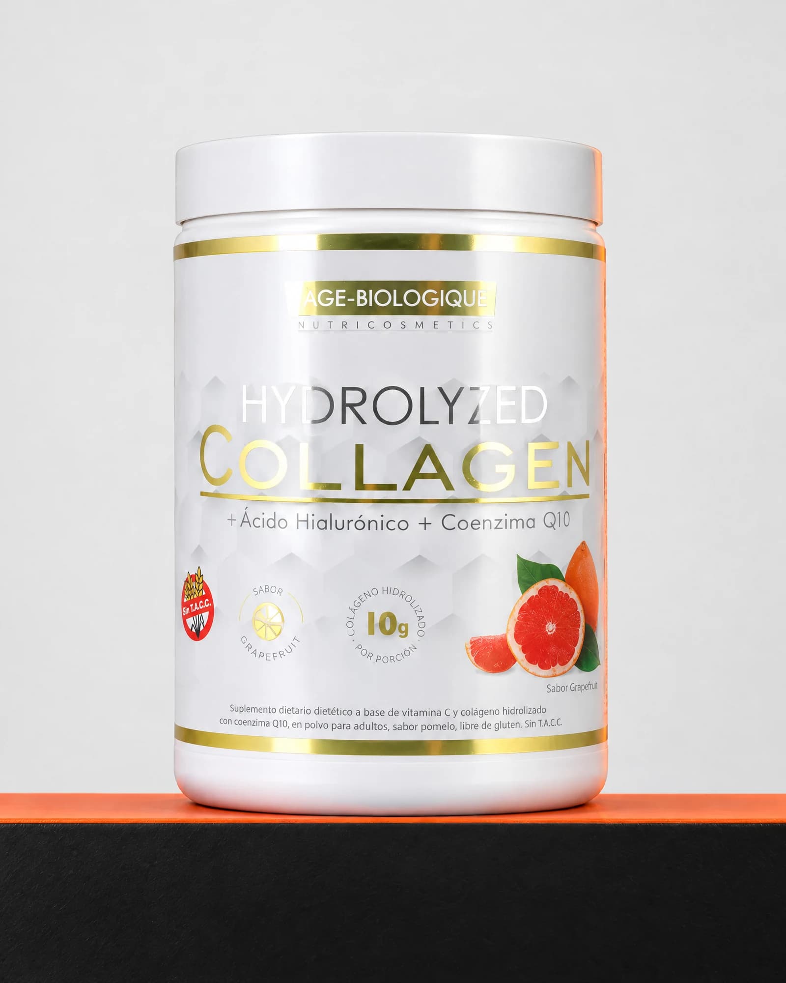 Gold Nutrition Age-Biologique Hydrolyzed Collagen + Ácido Hialurónico + Q10