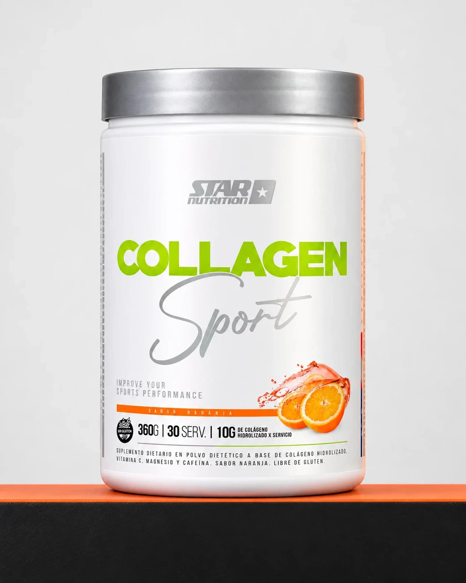 Star Nutrition Collagen Sport sabor naranja, 360 g