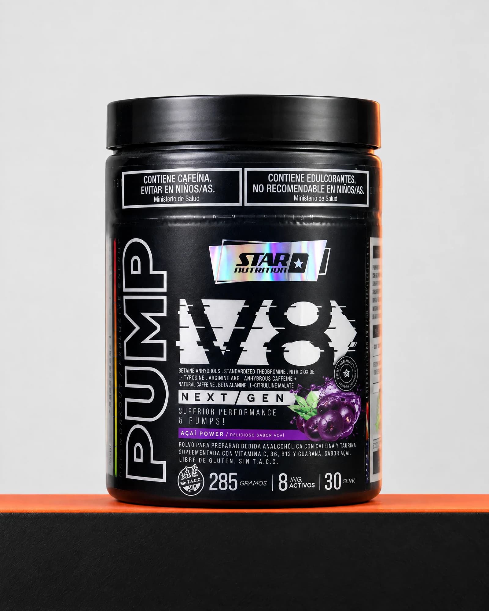 Star Nutrition Pump V8 Next Gen sabor Açaí Power, 285 g